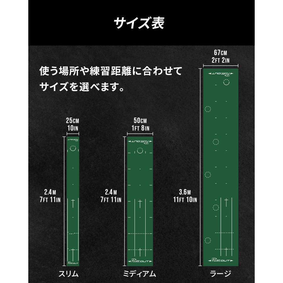 PuttOUT パッティングマット グレー Amazon | PuttOut スリム ゴルフ パッティングマット 240cm x