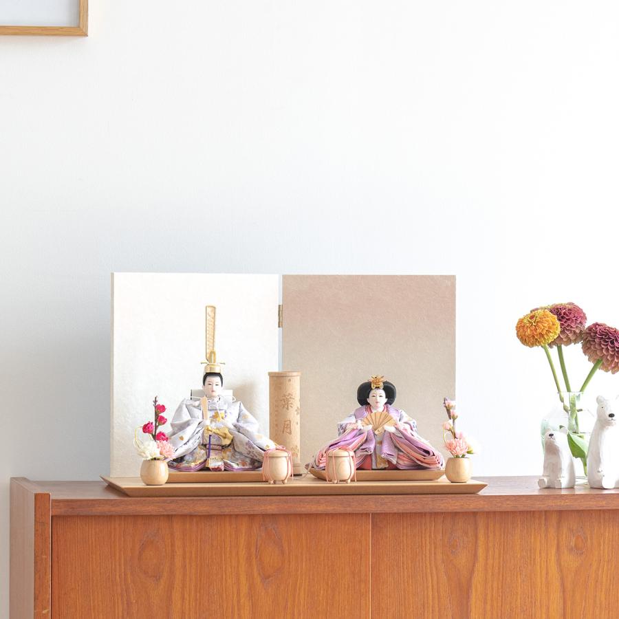 ことのひな人形 0354 はな 平台 コンパクトな雛人形 木 ひな祭り おしゃれ 雛人形 コンパクトな雛人形 ひな人形 コンパクト おしゃれ インテリア お雛様 0354 てづくり工房 木 都