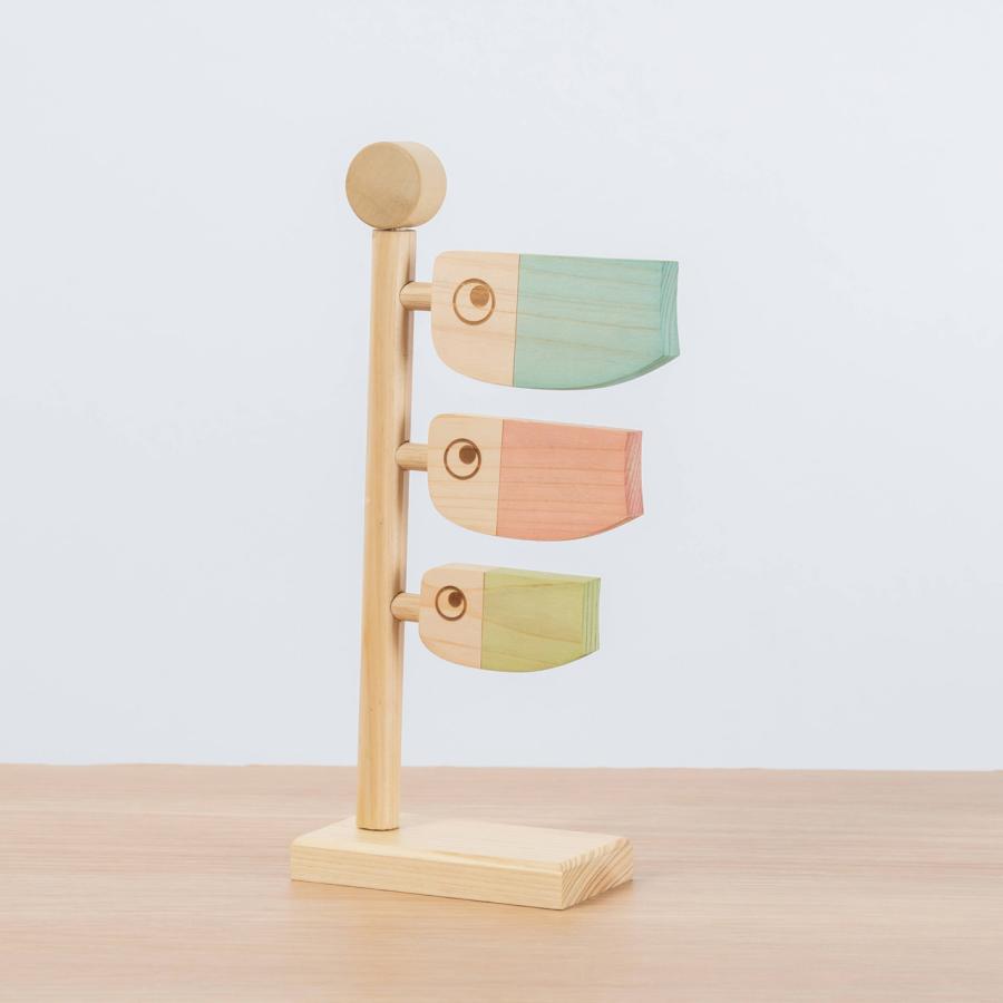 五月人形 コンパクト おしゃれ 兜 かわいい シンプル てづくり 木製 国産 天然木 モダン 5月人形 室内飾り ことの木製鯉のぼり 0502 |  | 03