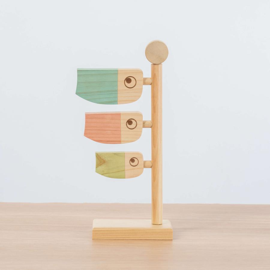 五月人形 コンパクト おしゃれ 兜 かわいい シンプル てづくり 木製 国産 天然木 モダン 5月人形 室内飾り ことの木製鯉のぼり 0502 |  | 04