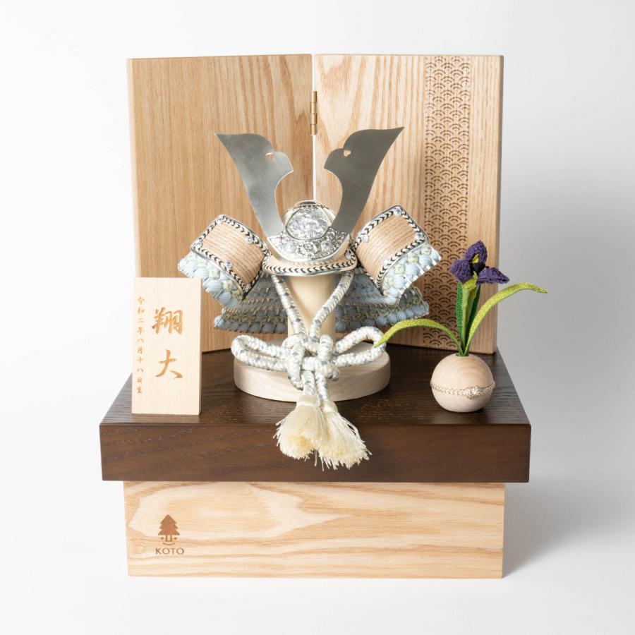 ことのオリジナル兜 そら コンパクトな五月人形 節句兜 コンパクト おしゃれ インテリア 端午の節句 05 1 S てづくり工房 木 都 通販 Yahoo ショッピング