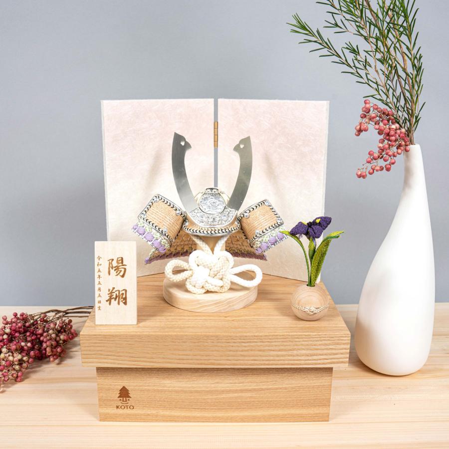 ことのオリジナル兜 0552 はな コンパクトな五月人形 節句兜 コンパクト おしゃれ インテリア 端午の節句 以上節約