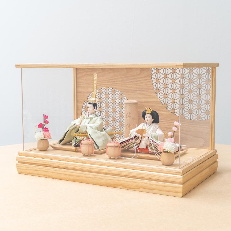 ことのひな人形(3D-0100)(このは)麻の葉 ケース飾り ことのひな人形(3D-0100)(このは)麻の葉 ケース飾り