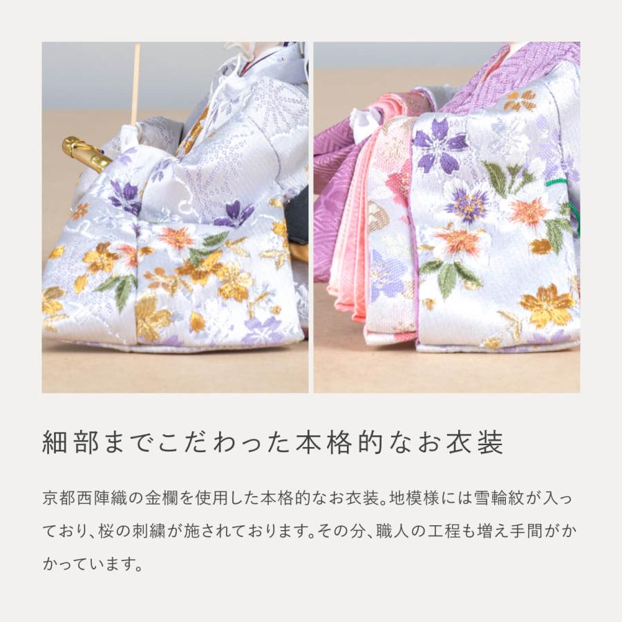お雛様 雛人形 かわいい コンパクト おしゃれ 雛祭り 初節句 てづくり 木製 国産 天然木 モダン ひな人形 女の子 ケース飾り ことのひな人形 3H-0150