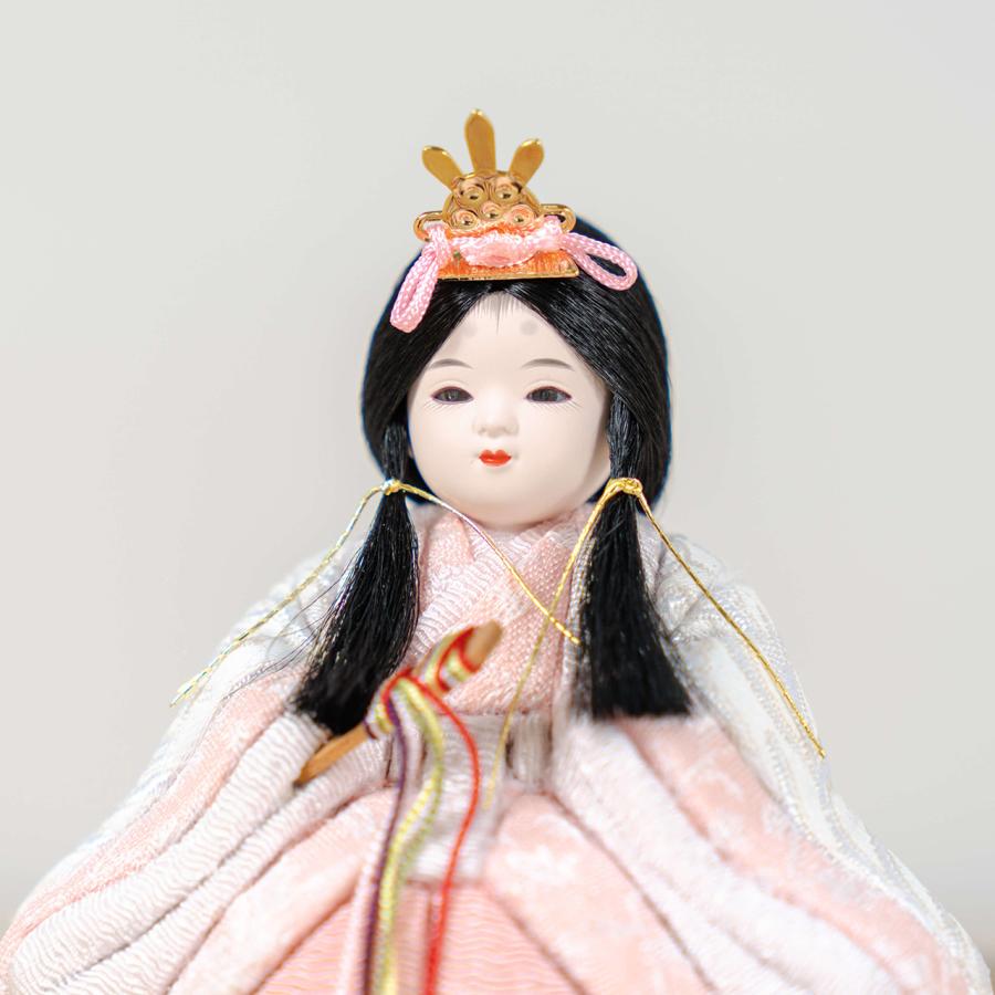 お雛様 雛人形 かわいい コンパクト おしゃれ 雛祭り 初節句 てづくり 木製 国産 天然木 モダン ひな人形 女の子 ケース飾り ことの木目込ひな 3KS-0100_8