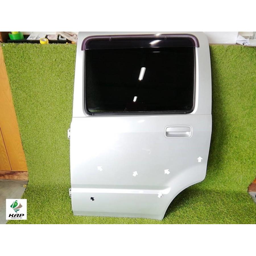 スズキ☆ワゴンR MH21S 純正 左リアドア シルバー 【個人宅配送不可