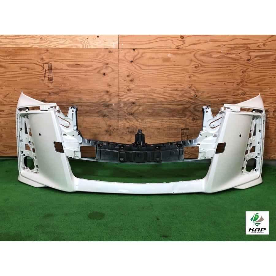 トヨタ☆アルファード 30系 後期 純正 フロントバンパー ホワイト