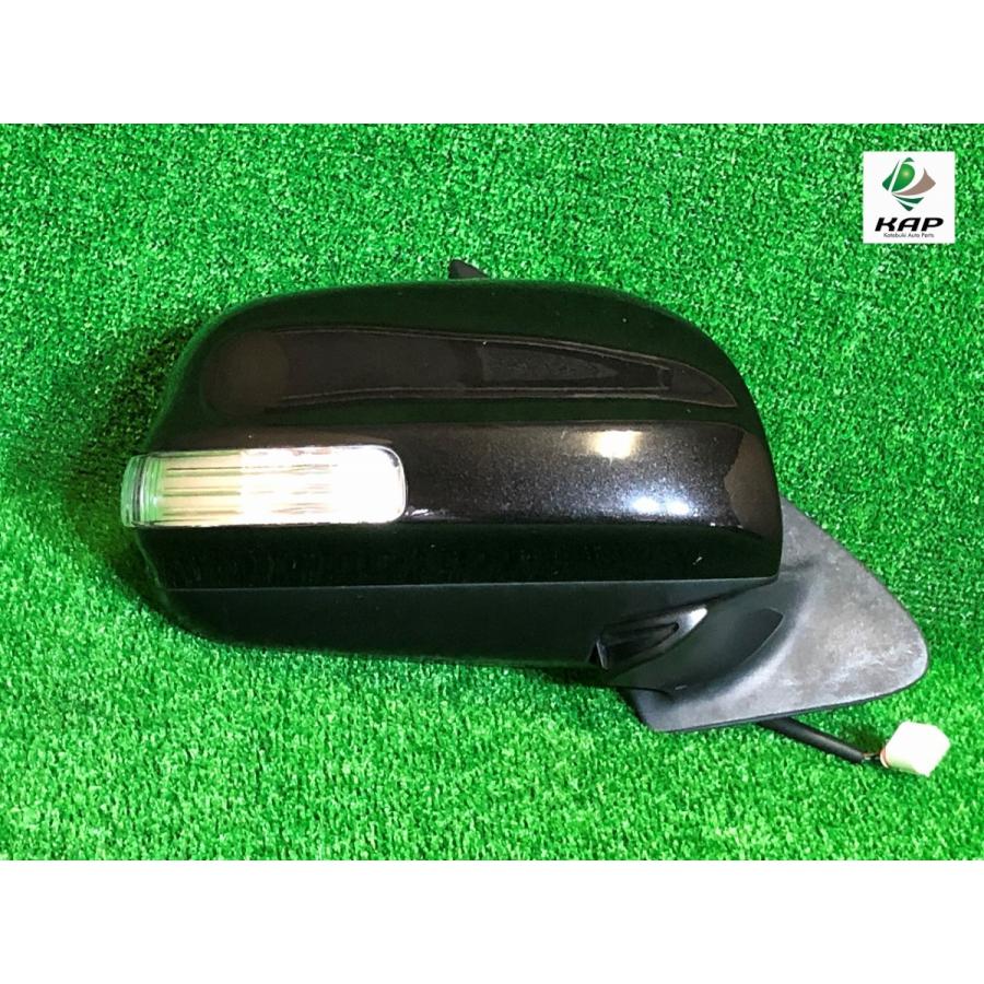 トヨタ☆bB QNC21 純正 右ドアミラー ウインカー付 ブラックマイカ 
