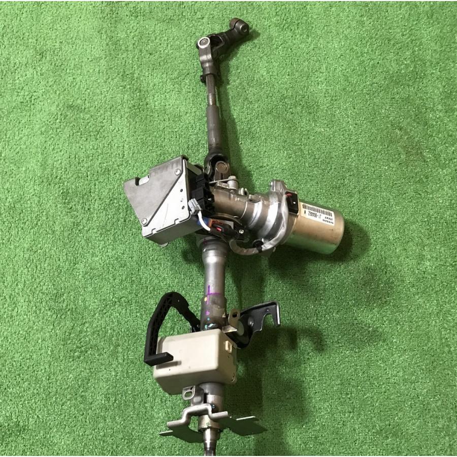 日産☆マーチ DBA-K13 純正 ステアリングコラム (パワステモーター付