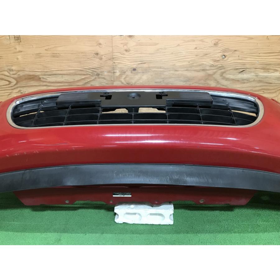 日産☆マーチ DBA-K13 純正 フロントバンパー バーニングレッド／AX6