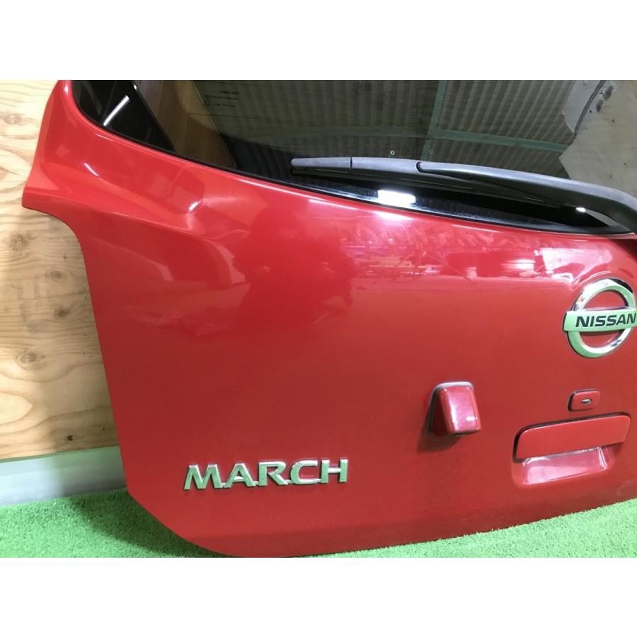 日産☆マーチ DBA-K13 純正 リアゲート／バックドア バックカメラ付き