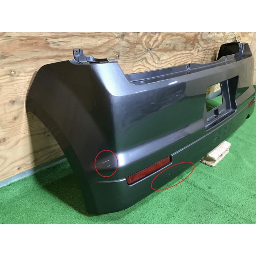 三菱☆ekスポーツ H81W 純正 リアバンパー ミディアムグレー／A38