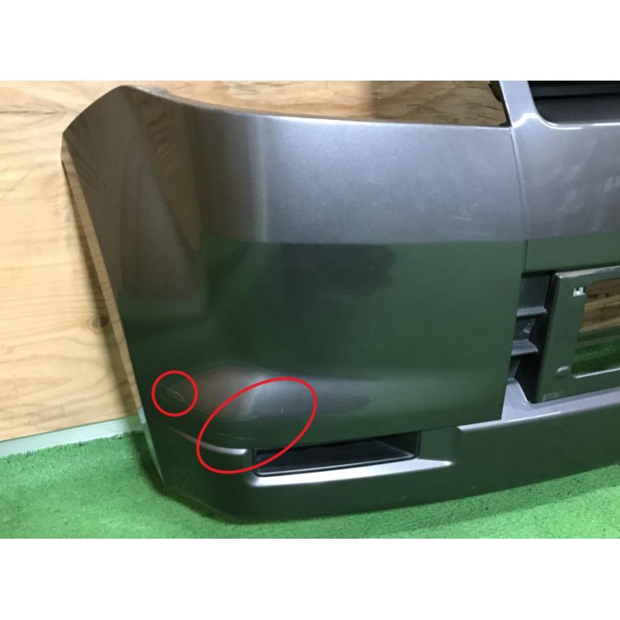 三菱☆ekスポーツ H81W 純正 フロントバンパー ミディアムグレー／A38