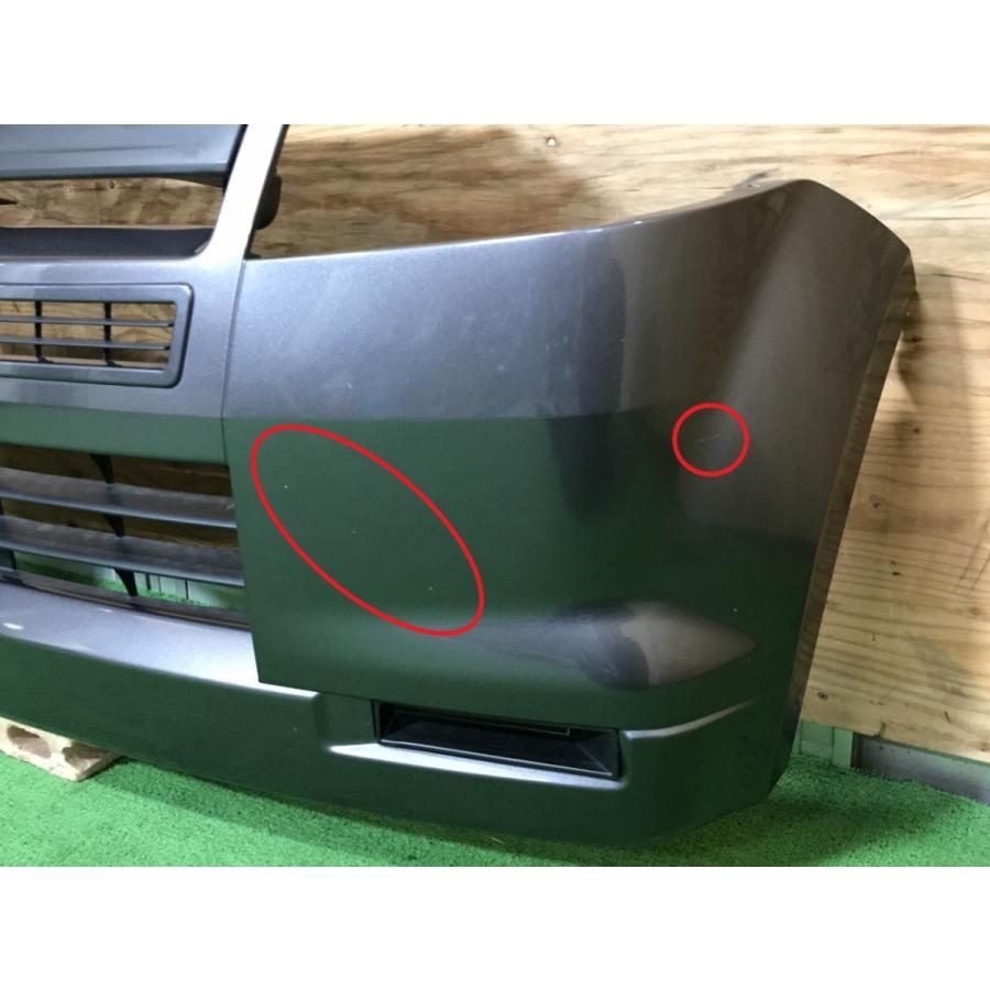 三菱☆ekスポーツ H81W 純正 フロントバンパー ミディアムグレー／A38