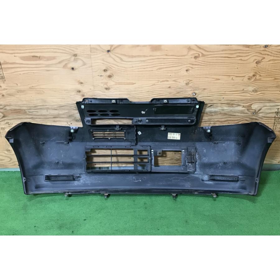 三菱☆ekスポーツ H81W 純正 フロントバンパー ミディアムグレー／A38