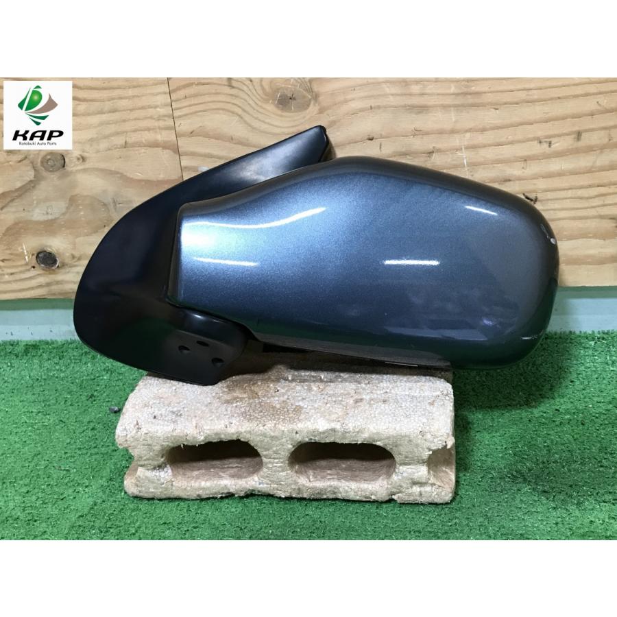スズキ☆Kei HN22S 純正 左 ドアミラー アズールグレーパール