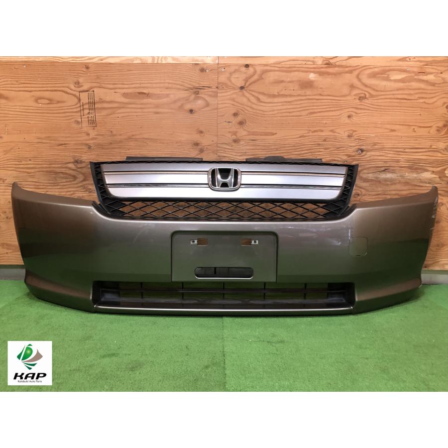 ホンダ☆モビリオスパイク GK1 純正 フロントバンパー グリル付 ギャラクシーグレーメタリック／NH701M 【個人宅配送不可 ...