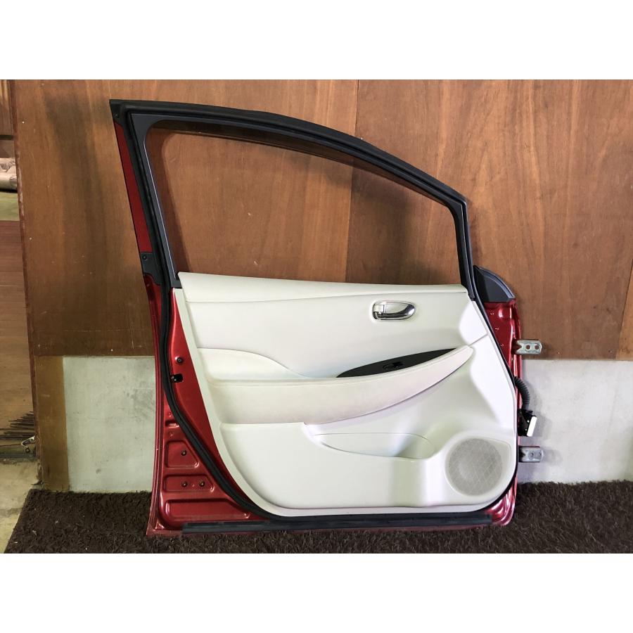 日産☆リーフ ZE0 左フロントドア ラディアント レッドパール