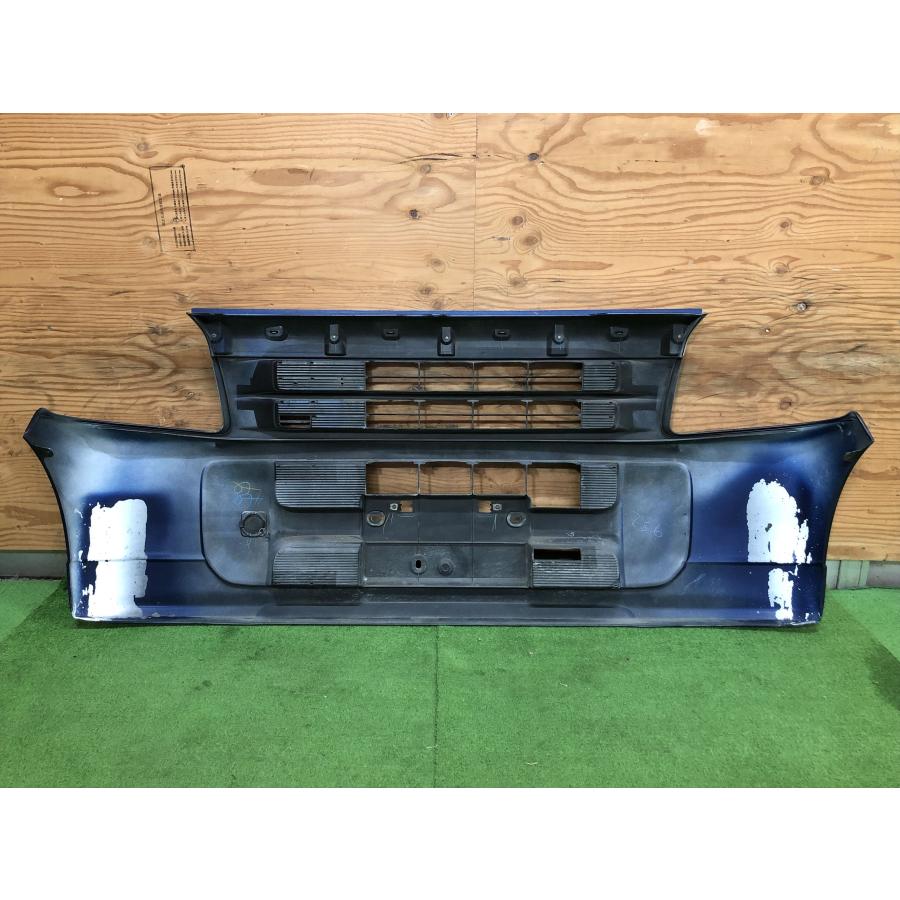 ホンダ☆バモス HM1 純正 フロントバンパー エターナルブルーパール