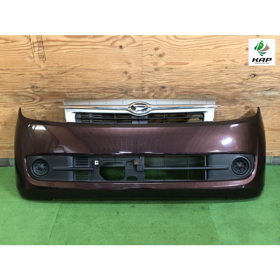ダイハツ☆ミラ カスタム L275S 純正 フロントバンパー プラムブラウン