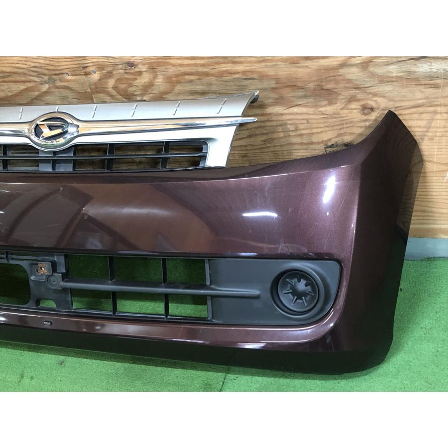 ダイハツ☆ミラ カスタム L275S 純正 フロントバンパー プラムブラウン