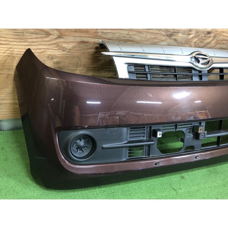 ダイハツ☆ミラ カスタム L275S 純正 フロントバンパー プラムブラウン