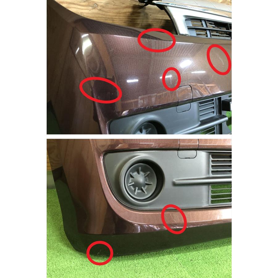 ダイハツ☆ミラ カスタム L275S 純正 フロントバンパー プラムブラウン