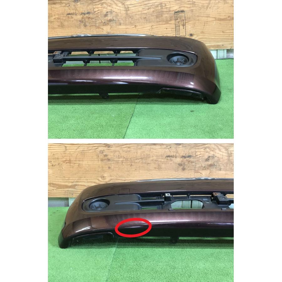 ダイハツ☆ミラ カスタム L275S 純正 フロントバンパー プラムブラウン
