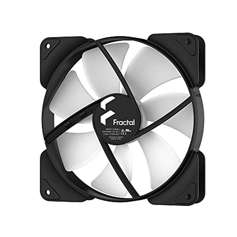 正規輸入元品 Fractal Design Aspect 14 RGB Black 3本セット PCケースファン 14cm デイジーチェーン対応 FD-F