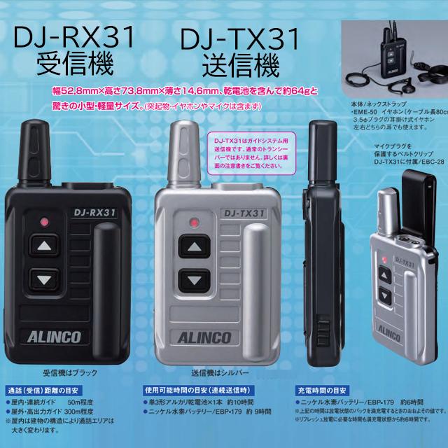 ALINCO DJ-TX31 アルインコ特定小電力ガイドシステム送信機 ALINCO DJ-TX31 アルインコ特定小電力ガイドシステム送信機