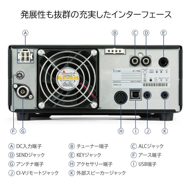 ICOM IC-7300 アイコム HF/50MHzオールモードアマチュア無線機 ICOM IC-7300 アイコム HF/50MHzオールモードアマチュア無線機