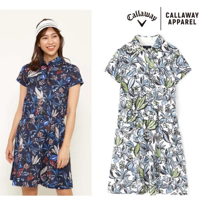 Sale 21 S S Callaway キャロウェイ ウェア レディース フラワープリントワンピース コトブキゴルフkg Net 通販 Yahoo ショッピング