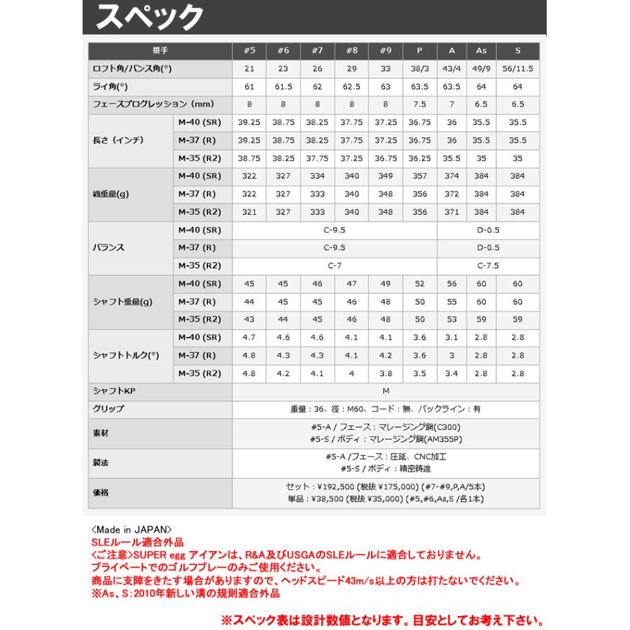 （高反発モデル）（2024 新作 最新モデル）PRGR プロギア SUPER egg アイアン5本セット(#7-#9,P,A)(2024年3月15日発売)おすすめ 送料無料の画像