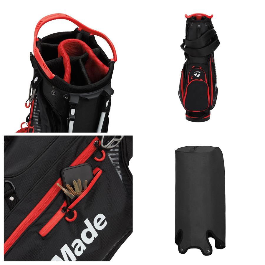 TaylorMade スタンドバッグ クラブケース　赤 新品タグ付き テーラーメイド ゴルフ プロ スタンドバッグ キャディバッグ TF531