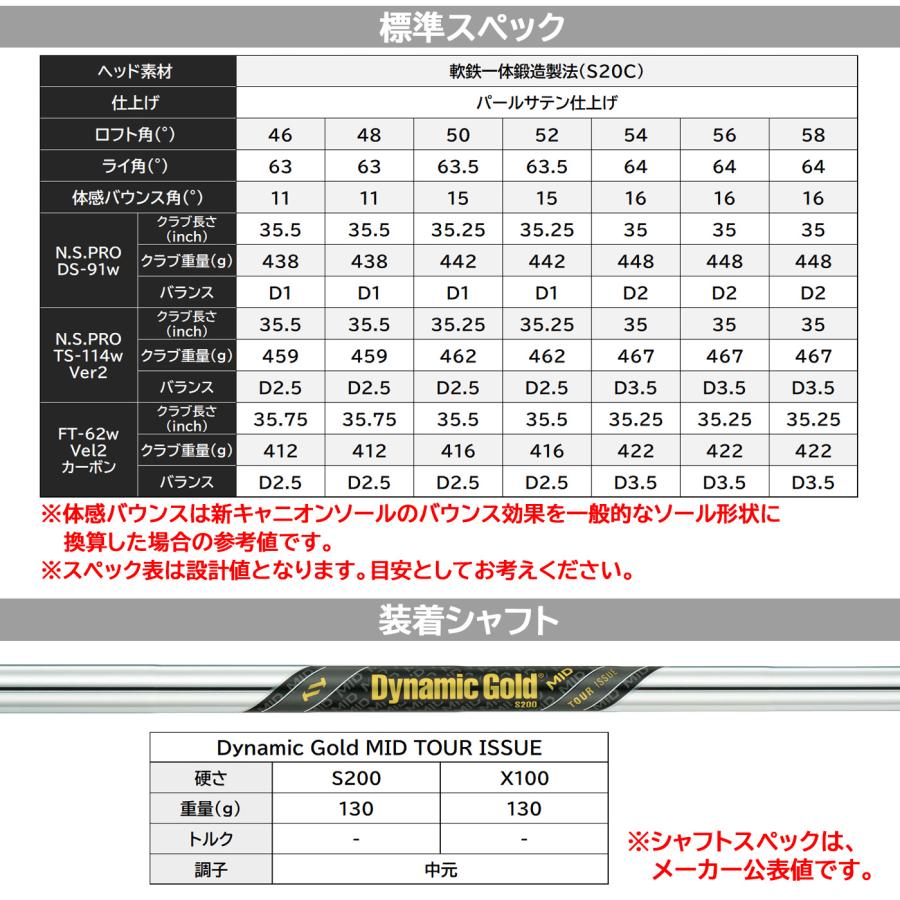 カスタムオーダー 特注 フォーティーン FR-3 ウェッジ スチールシャフト Dynamic Gold MID TOUR ISSUE FOURTEEN_13