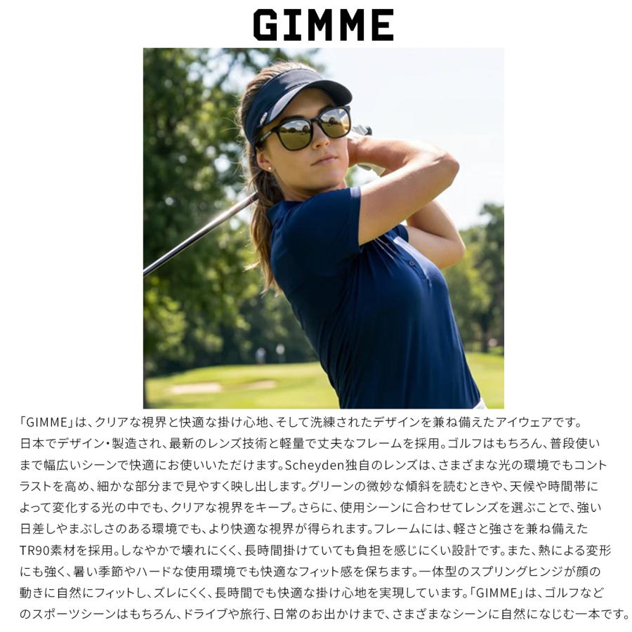 SCHEYDEN シェイデン サングラス GOLF GIMME Black LT16 Bronze lens