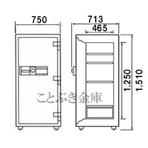 金庫 業務用 テンキー式 耐火金庫 DDE150 ダイヤセーフ ダイヤモンドセーフ 安い おしゃれ おすすめ 防犯 ◆｜kotobukikinko｜03