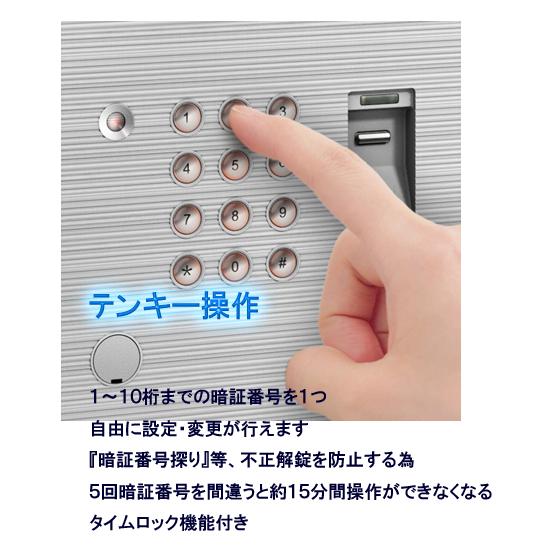DFS1-E プッシュ式 エーコー EIKO D-FACE ディーフェイス 金庫 小型