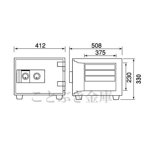 ダイヤセーフ（Diamond Safe） DW30-S ダイヤセーフ金庫 小型 家庭用