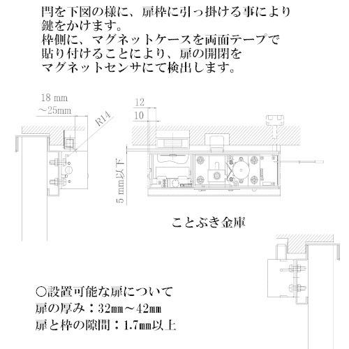 EXC-7145 賃貸物件用ブラケット ノアケル NOAKEL リモコンロック 限定価格｜kotobukikinko｜02