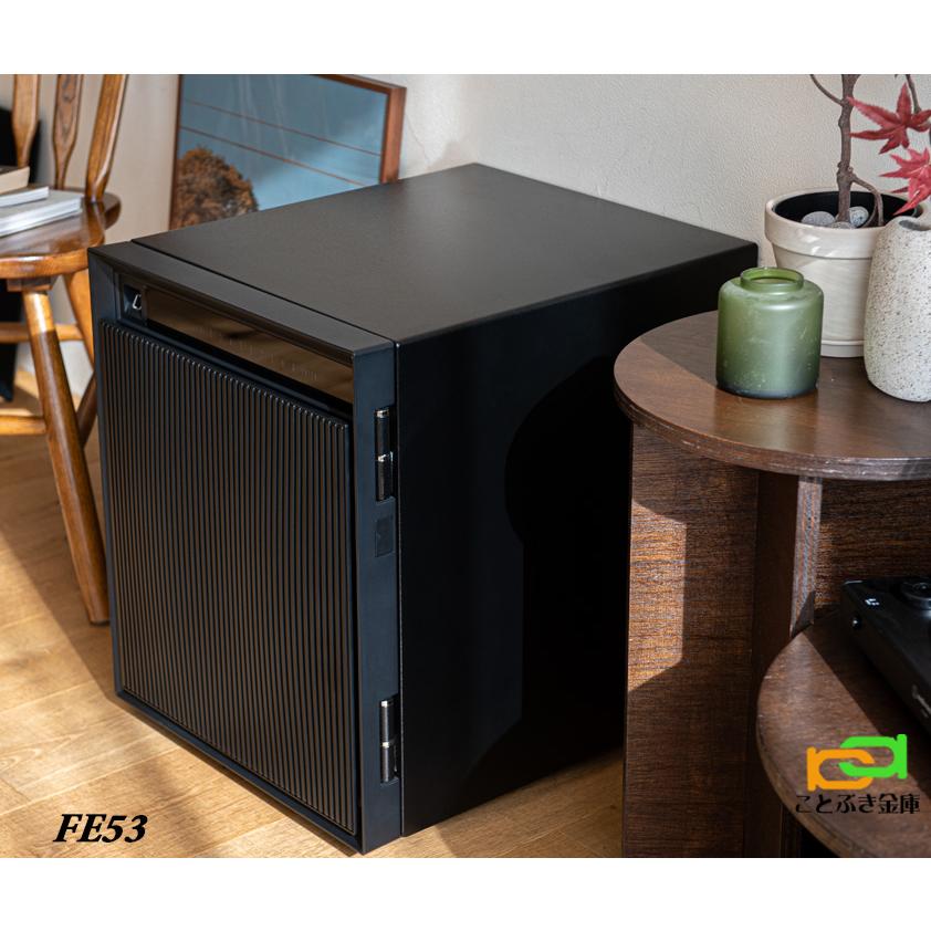FE53（送料込み 設置も無料）ダイヤセーフ 金庫 家庭用 指紋認証式 耐火金庫 ダイヤモンドセーフ 安い おしゃれ おすすめ 防犯 生体認証 暗証番号 1時間耐火の画像