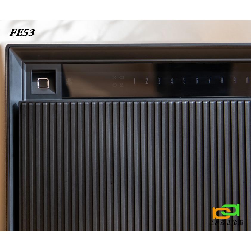FE53（送料込み 設置も無料）ダイヤセーフ 金庫 家庭用 指紋認証式 耐火金庫 ダイヤモンドセーフ 安い おしゃれ おすすめ 防犯 生体認証 暗証番号 1時間耐火の画像