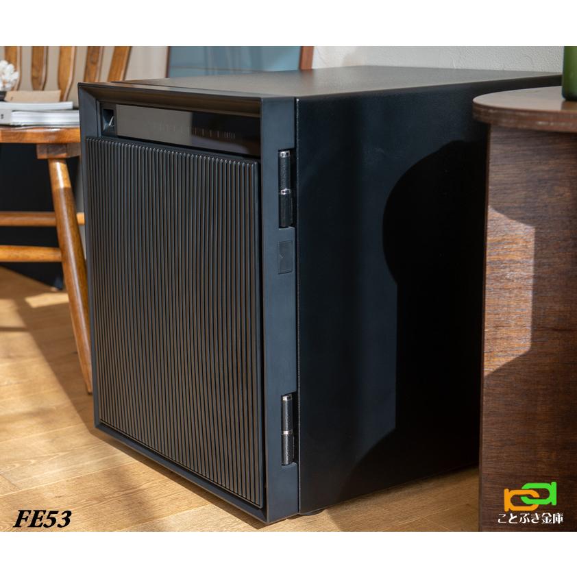 FE53（送料込み 設置も無料）ダイヤセーフ 金庫 家庭用 指紋認証式 耐火金庫 ダイヤモンドセーフ 安い おしゃれ おすすめ 防犯 生体認証 暗証番号 1時間耐火の画像