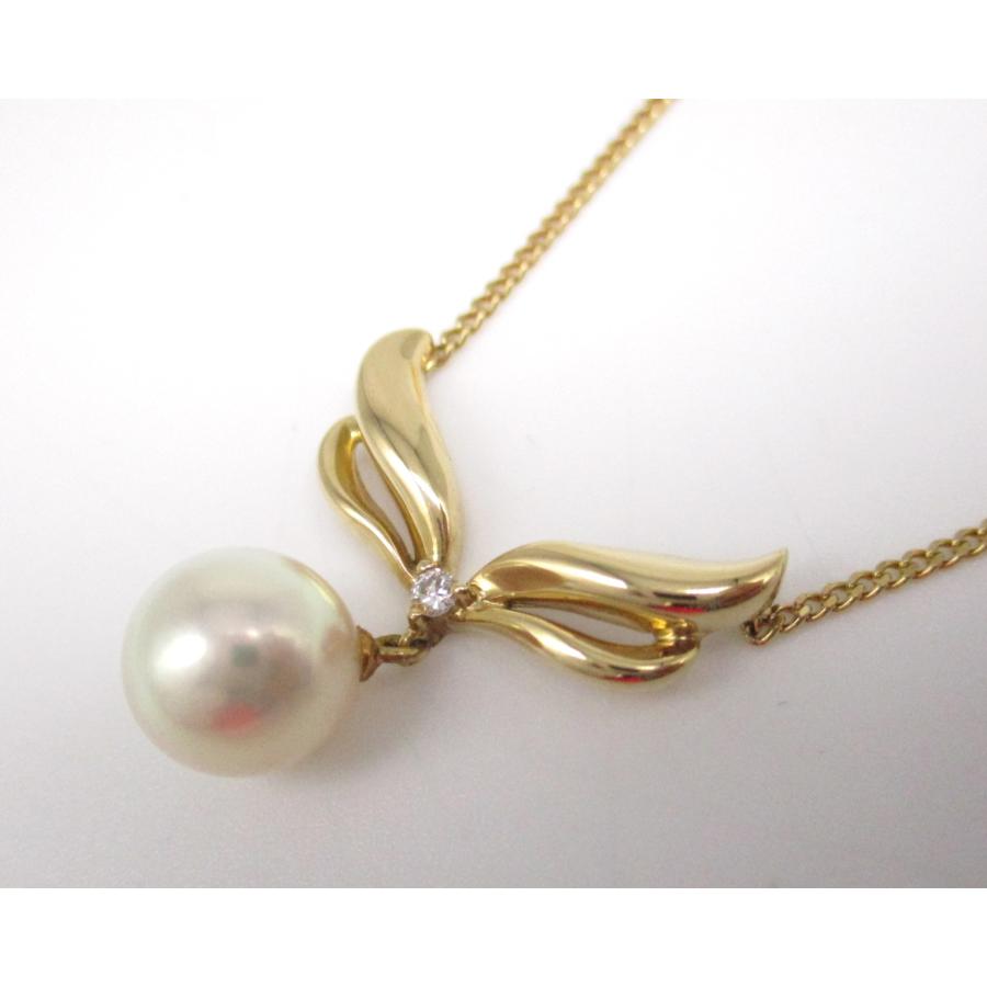 TASAKI 田崎真珠 パール ペンダントトップ k18 ダイヤモンド0.04