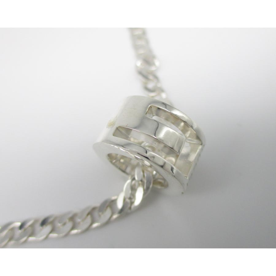 □グッチ□美品□カットアウトGリング ペンダントネックレス 喜平