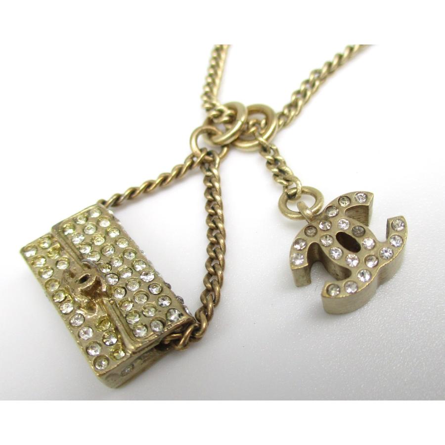 □シャネル□ココマーク バッグモチーフネックレス ラインストーン