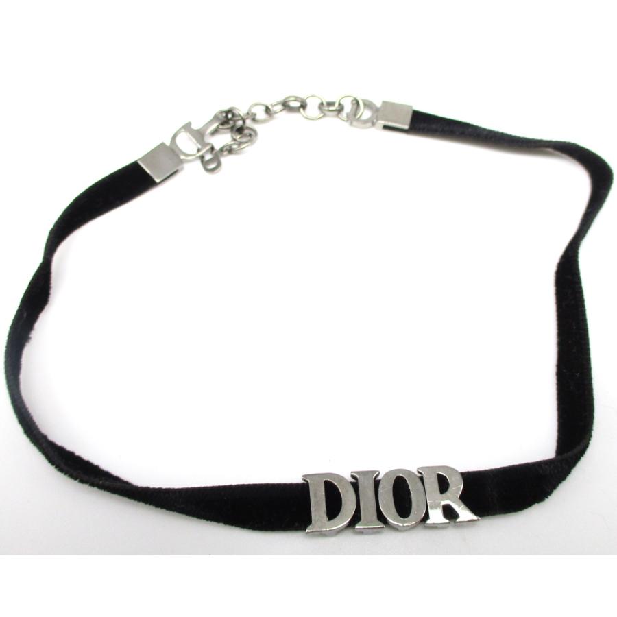 □クリスチャンディオール□DIORロゴ チョーカー ネックレス