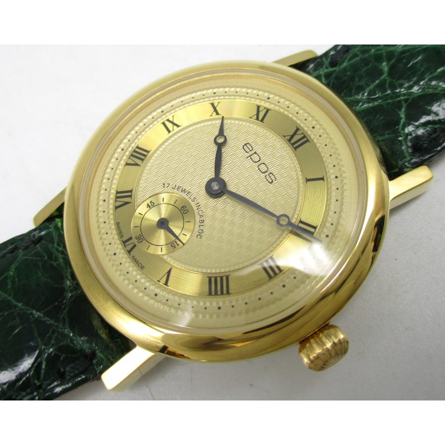 稼働★ テクノス 手巻 スモセコ ゴールド 3針 ウォッチ 時計 T370503 手巻 スモセコ 3針 に想いを馳せた頃。 - 気まぐれ腕時計館