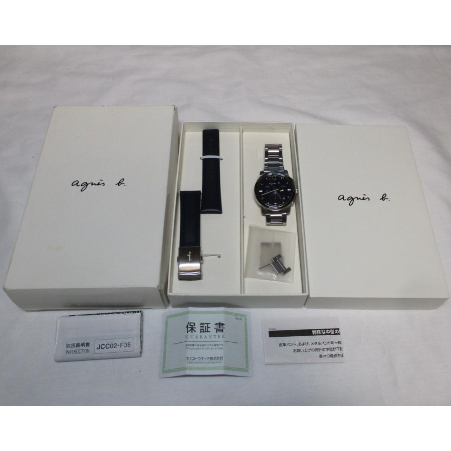 □アニエスベー agnis b.□新品同様□メンズ クロノグラフ FCRT962 