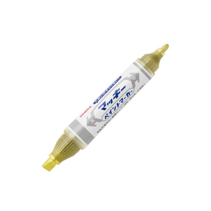 マッキーペイントマーカー インク色：金 ゴールド 線の太さ：太8mm、中